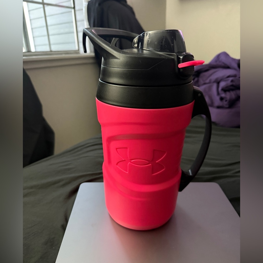 Under Armour Neon Pink Hydration  Water Jug, 64 Oz,